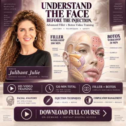 Unlock Advanced Filler and Botox Techniques with Julibant Julie’s Video Workshops – Get Results You Can See!