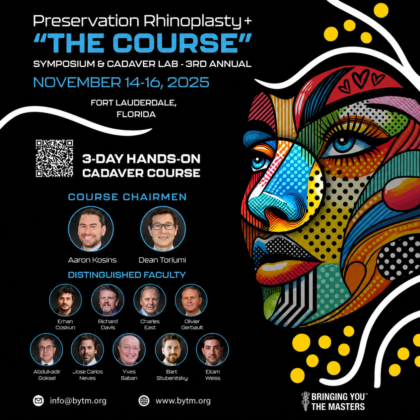 Bringing You The Masters Preservation Rhinoplasty The Course Symposium & Cadaver Lab 3rd Annual