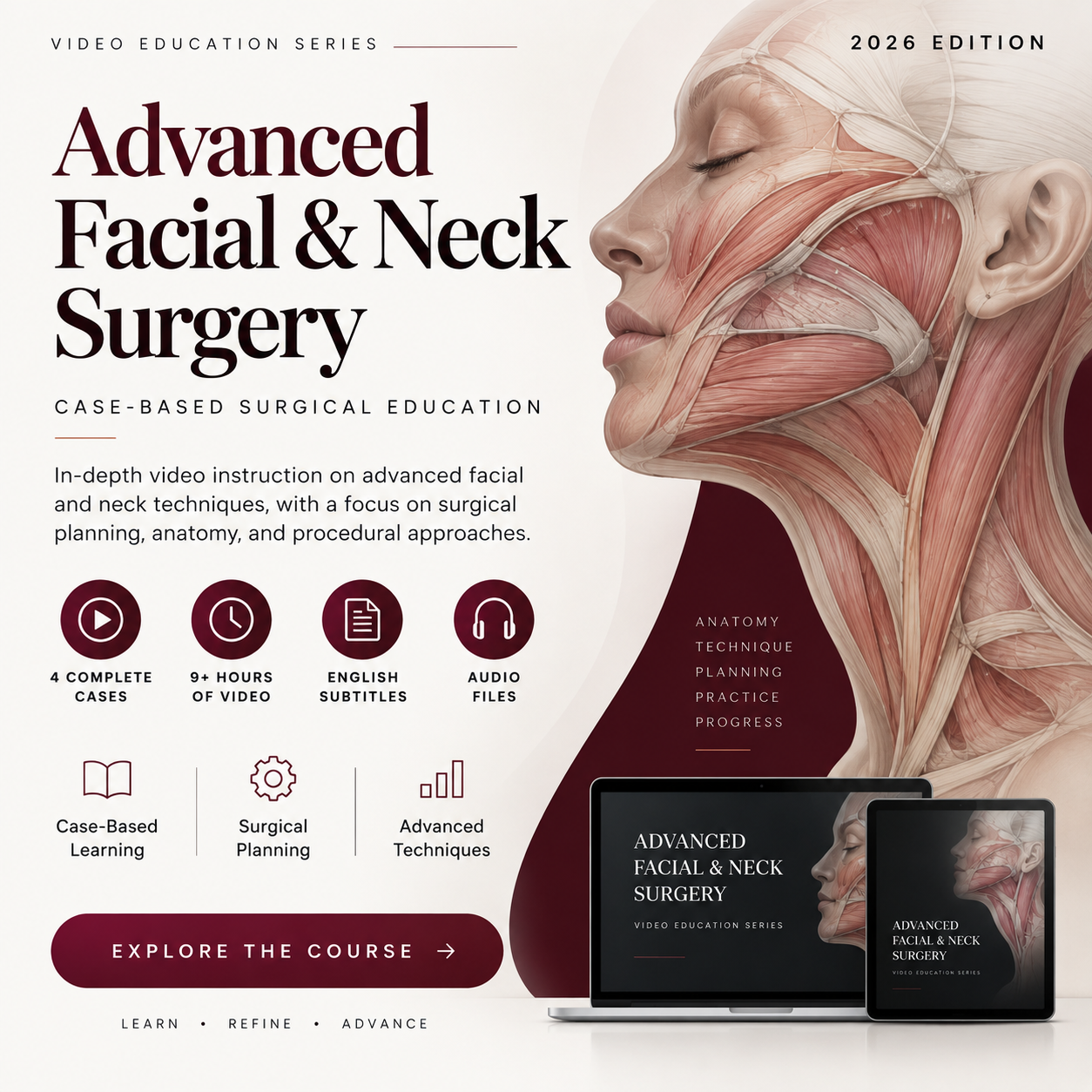Advanced Facial & Neck Surgery — Video Education Series 2026